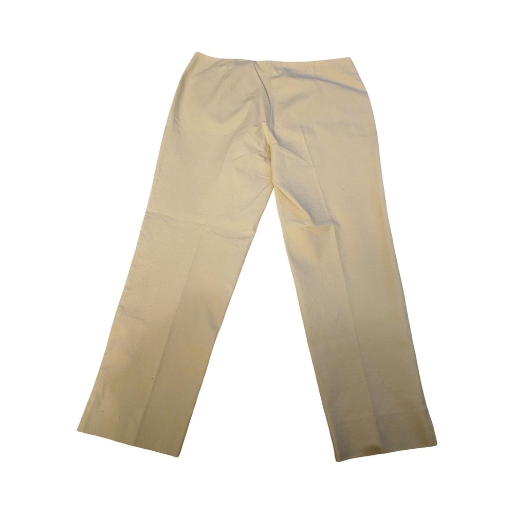 Lafayette 148 New York Beige Straight Leg‎ Dress Pants Womens Size 12 Neutral